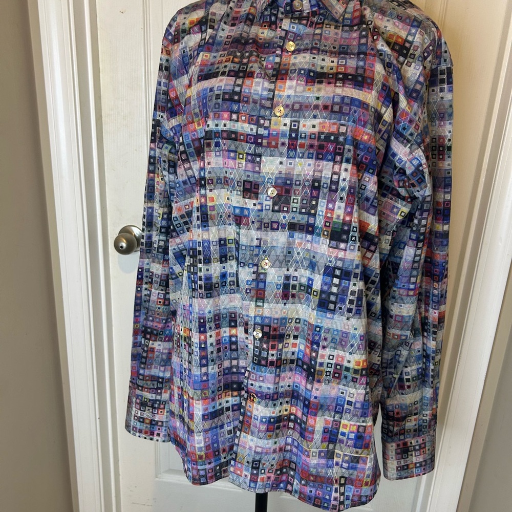 Visconti Black XL Men's Button Down Shirt
